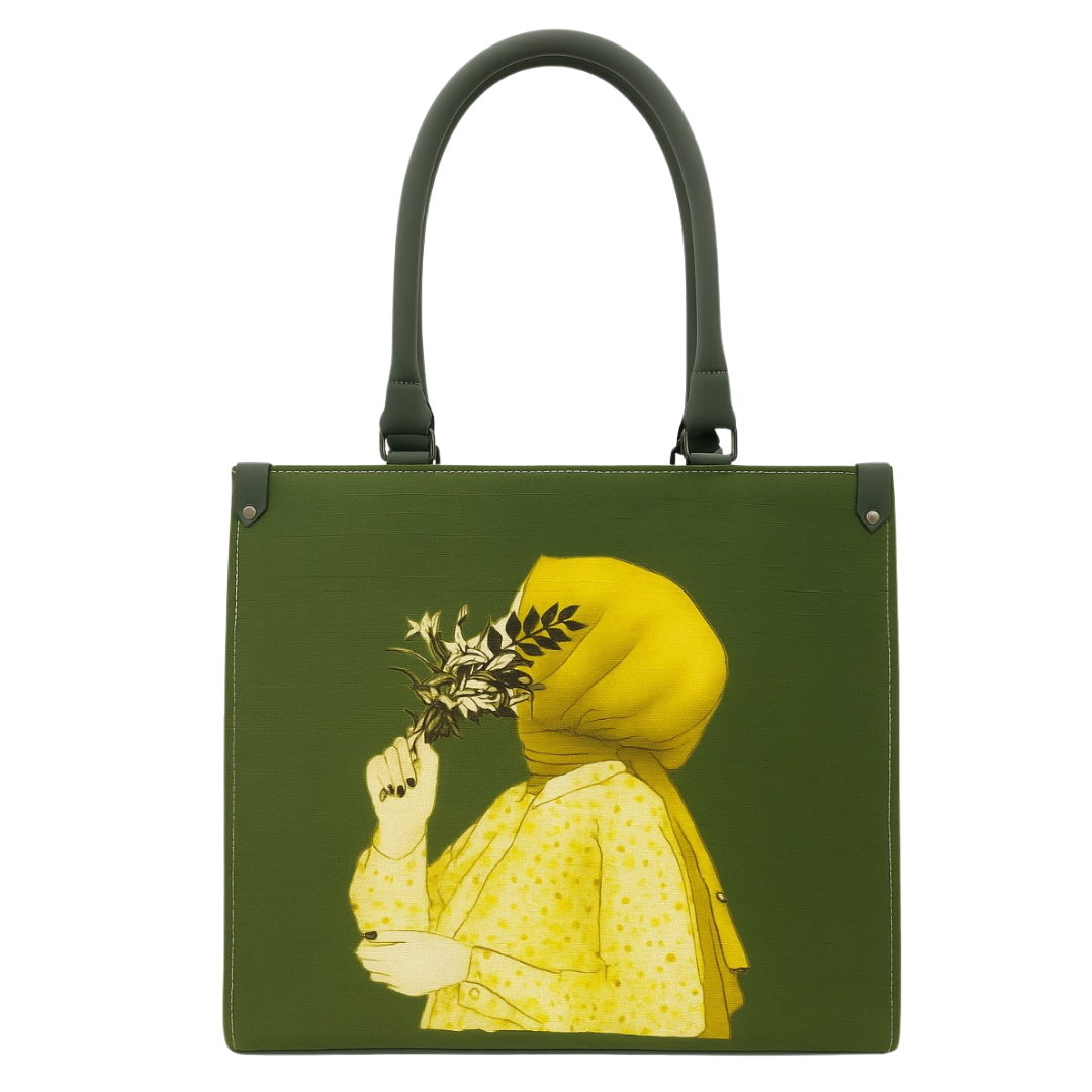 Hijab Girl Tote Bag HGB-001-GRN